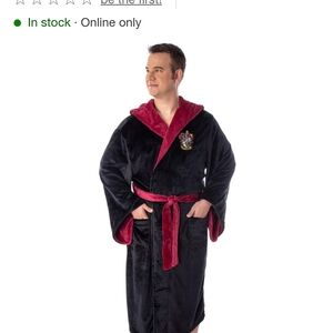 Black Robe with Red Hood and Belt